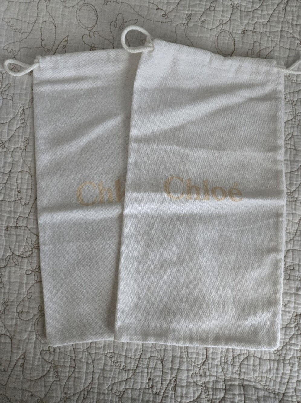 Chloe Small Dust Bag Covers. Set of 2